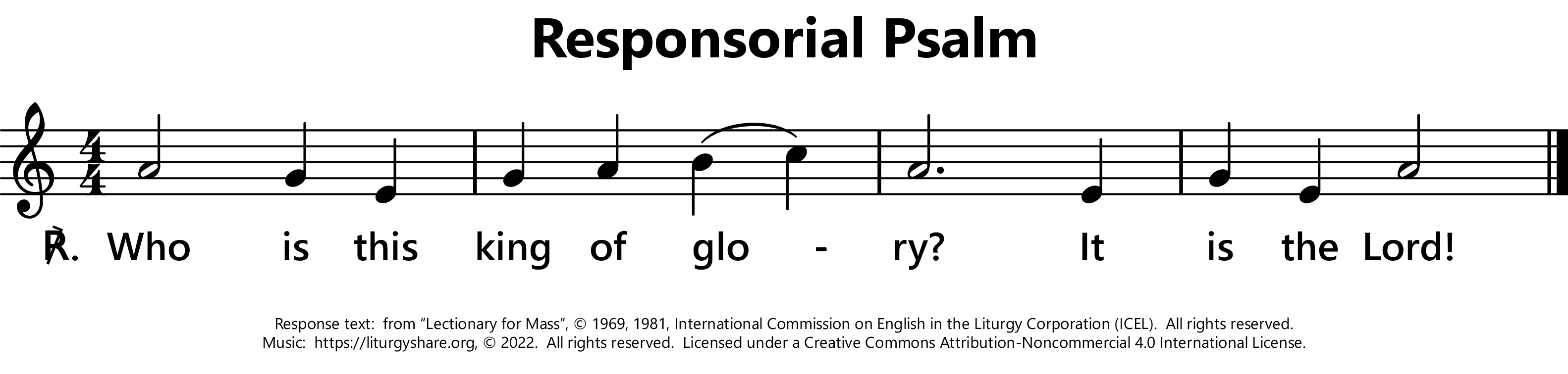 The Presentation of the Lord: Responsorial Psalm